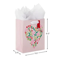 6.5" Heart Bouquet Small Gift Bag With Tissue Paper for only USD 4.99 | Hallmark