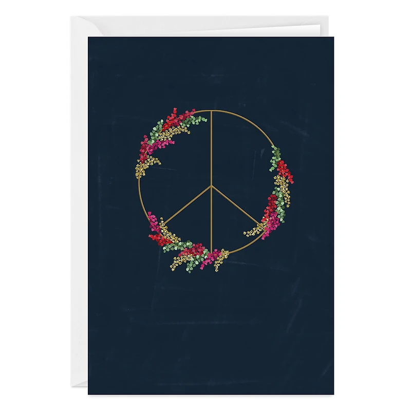 Elegant Peace Sign Custom Christmas Card for only USD 4.99 | Hallmark