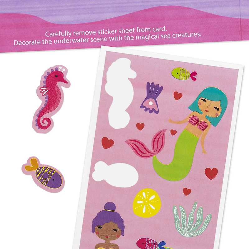 You're Mer-mazing Valentine's Day Card for Granddaughter With Stickers and Mermaid Play Scene for only USD 4.99 | Hallmark