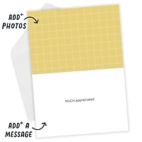 Modern Black and Gold Custom Thank You Card for only USD 4.99 | Hallmark