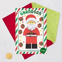 LEGO® Santa Claus Christmas Card for Grandson With Stickers for only USD 5.99 | Hallmark
