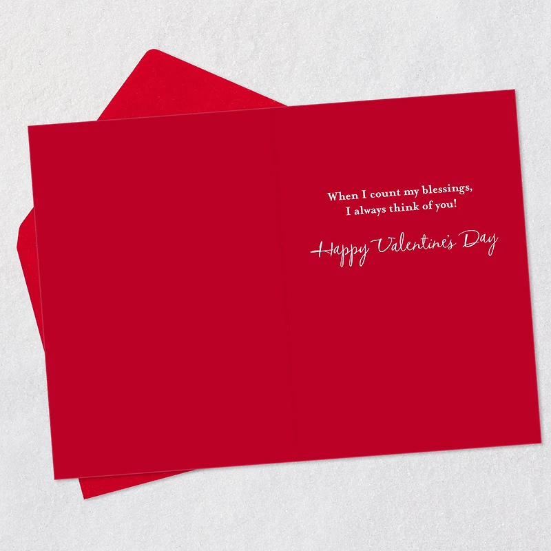 Peanuts® Count My Blessings, Snoopy and Woodstock Valentine's Day Card for only USD 2.50 | Hallmark