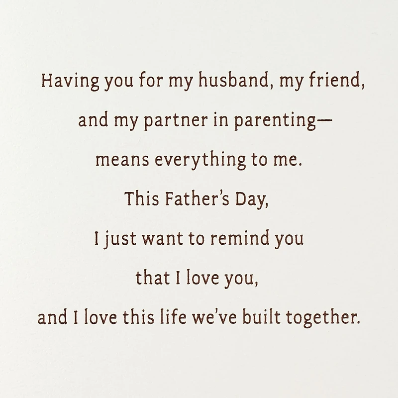 I Love Sharing Life With You Father's Day Card for Husband for only USD 6.99 | Hallmark