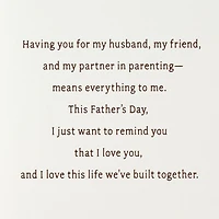 I Love Sharing Life With You Father's Day Card for Husband for only USD 6.99 | Hallmark