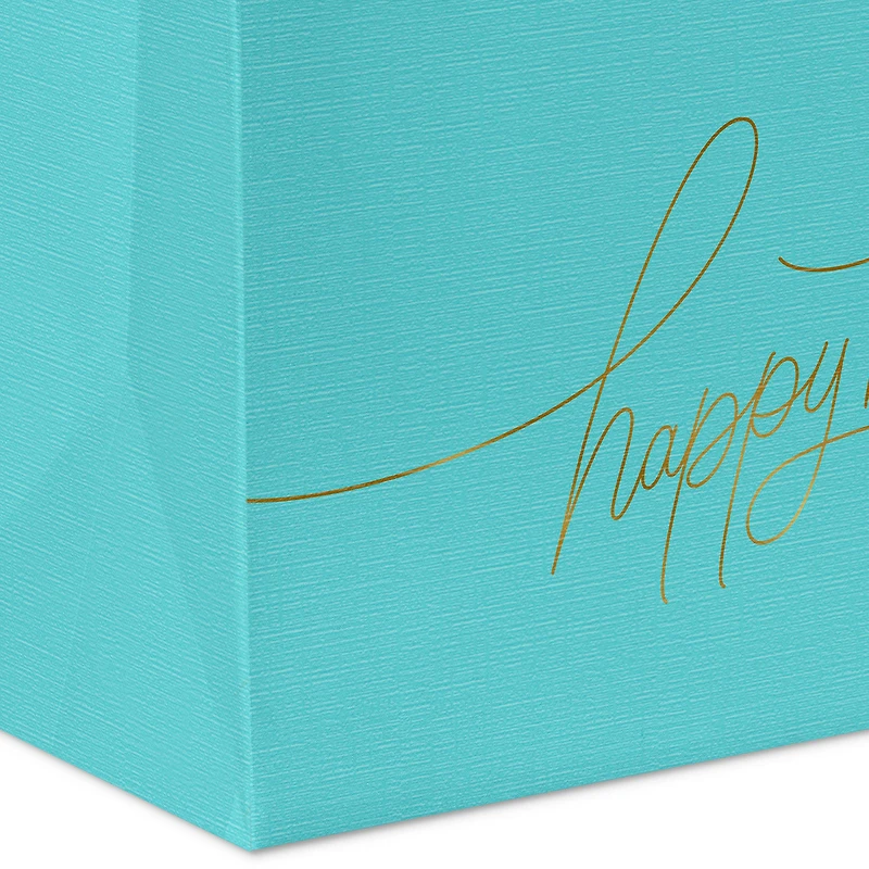 7.7" Happy Birthday on Turquoise Medium Gift Bag for only USD 7.79 | Hallmark