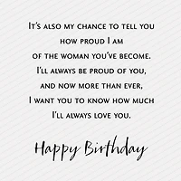 Proud of the Woman You've Become Birthday Card for only USD 2.99 | Hallmark