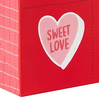 15" Candy Hearts on Red Extra-Deep Valentine's Day Gift Bag for only USD 5.49 | Hallmark