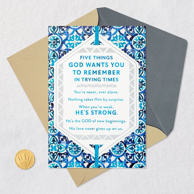 God Is Your Strength Religious Encouragement Card for only USD 5.59 | Hallmark