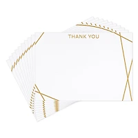 Contemporary Gold Lines Flat Blank Thank You Notes, Pack of 10 for only USD 5.00 | Hallmark