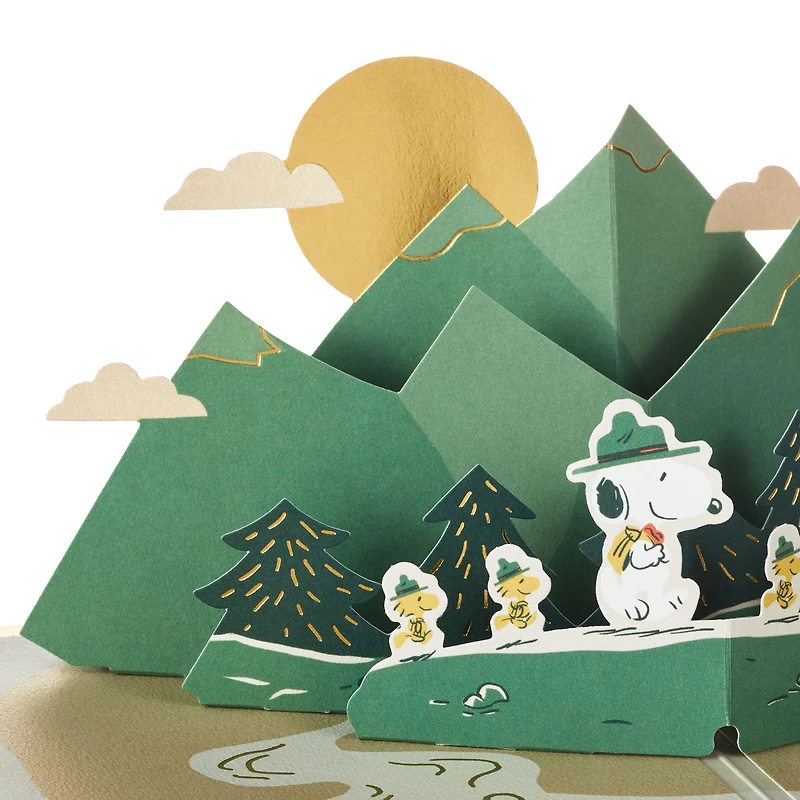 Peanuts® Beagle Scouts New Adventures Ahead 3D Pop-Up Card for only USD 14.99 | Hallmark