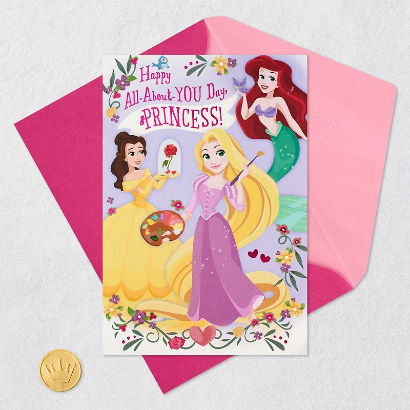 Disney Princesses All-About-You-Day Birthday Card with Door Hanger for only USD 5.99 | Hallmark