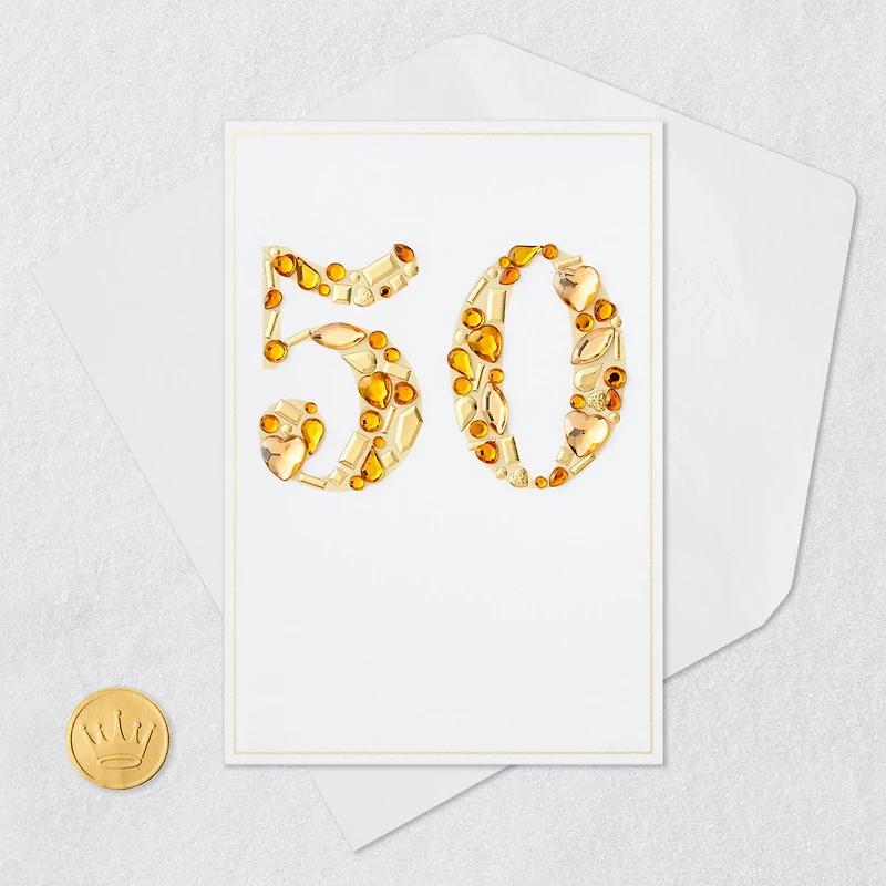 Fifty Years of Love 50th Anniversary Card for Couple for only USD 10.59 | Hallmark