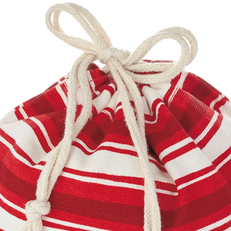 10" and 20" Santa and Stripes 2-Pack Fabric Christmas Gift Bags for only USD 14.99 | Hallmark