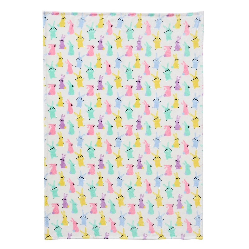 Pastel Bunnies Plush Fleece Throw Blanket, 50x70 for only USD 29.99 | Hallmark