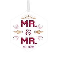 Mr. & Mr. Metal Personalized Ornament, Custom Text for only USD 17.99 | Hallmark