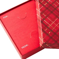 Red Plaid Holiday Gift Card Holder Box for only USD 4.99 | Hallmark