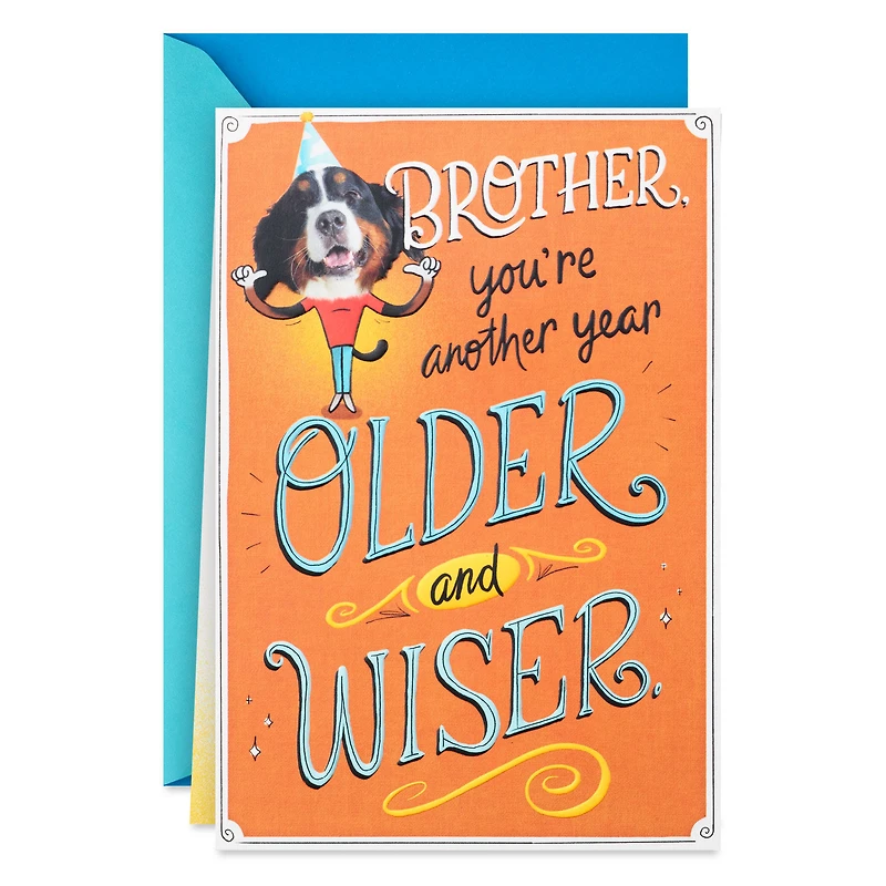 Another Year Older and Wiser Funny Pop-Up Birthday Card for Brother for only USD 6.99 | Hallmark