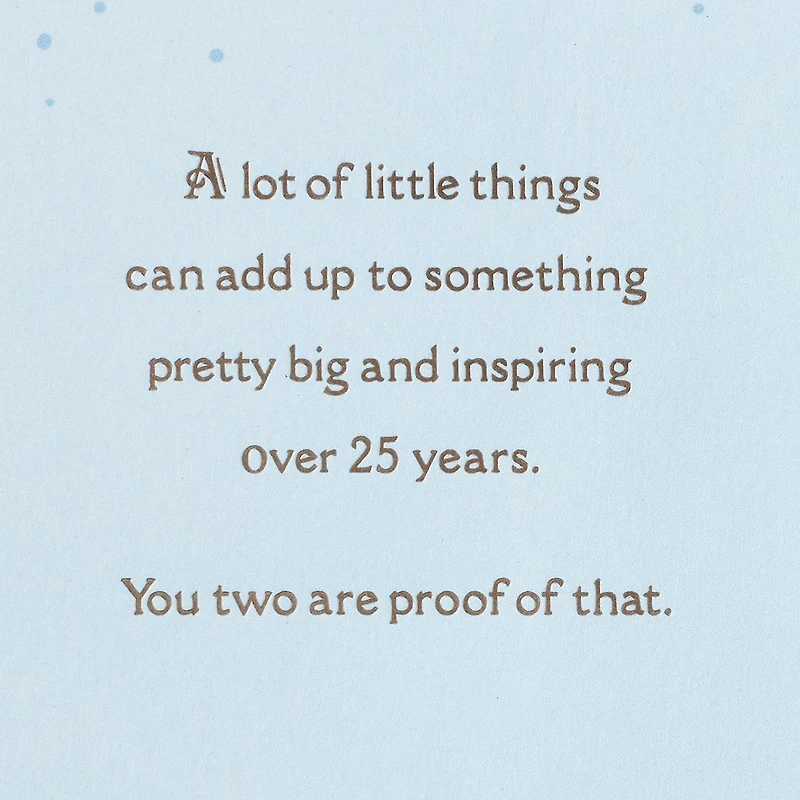 Little Things Add Up 25th Anniversary Card for Couple for only USD 5.99 | Hallmark