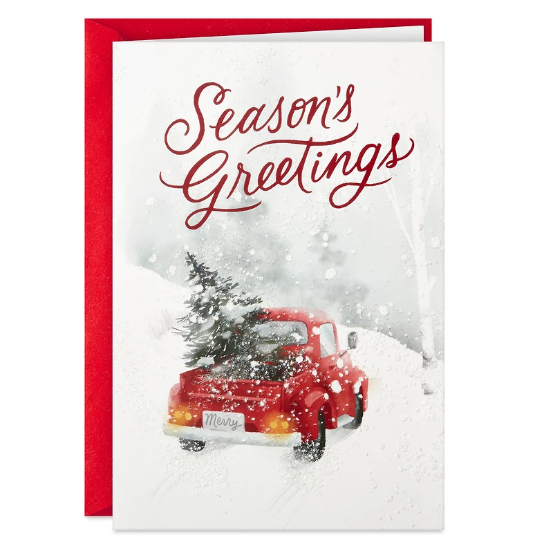 Vintage Red Truck and Tree Boxed Christmas Cards, Pack of 16 for only USD 15.49 | Hallmark