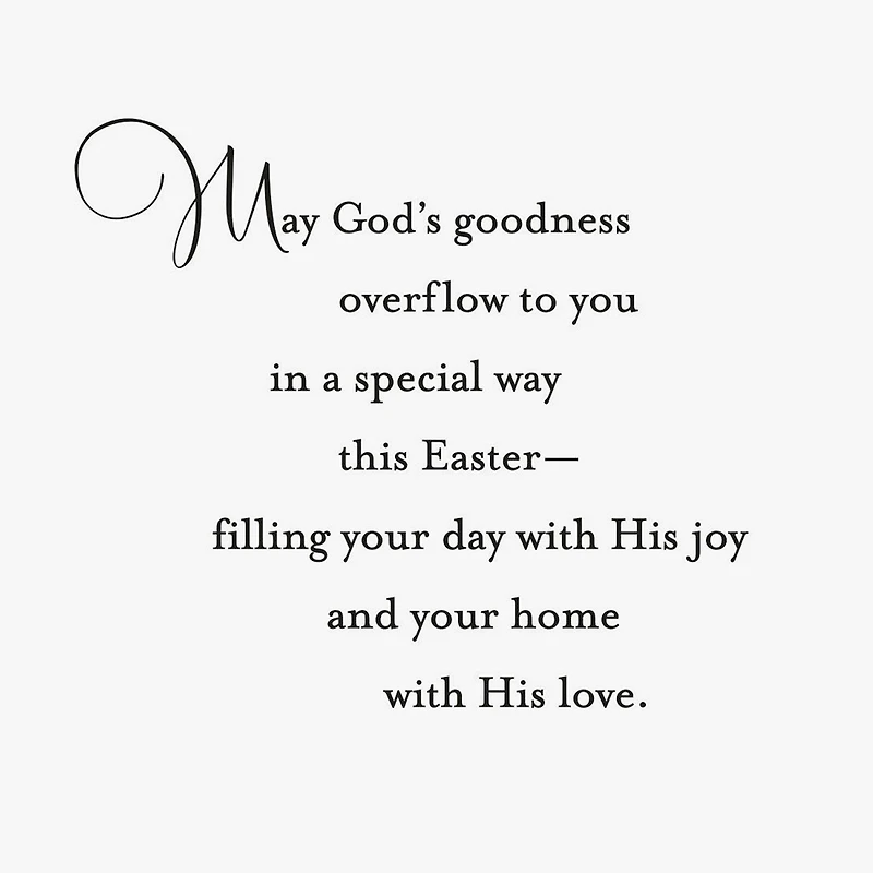May God's Goodness Overflow Religious Easter Card for only USD 2.99 | Hallmark