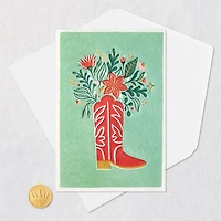 Hallmark x Opry® Holiday Bouquet in Boot Blank Card for only USD 4.99 | Hallmark