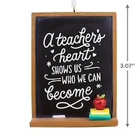 A Teacher's Heart Blackboard Hallmark Ornament for only USD 14.99 | Hallmark