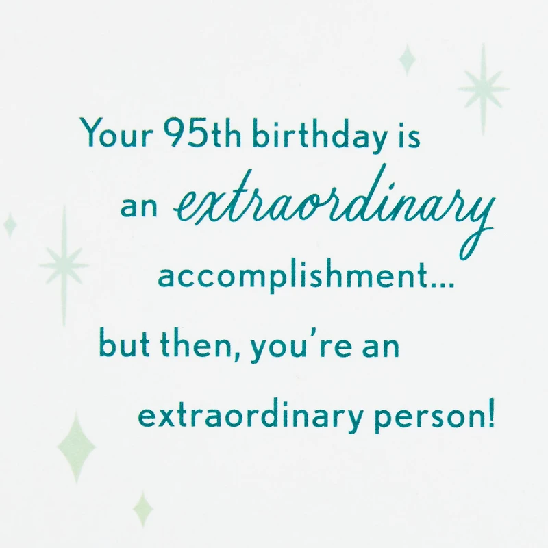 Smiles and Celebration 95th Birthday Card for only USD 2.99 | Hallmark