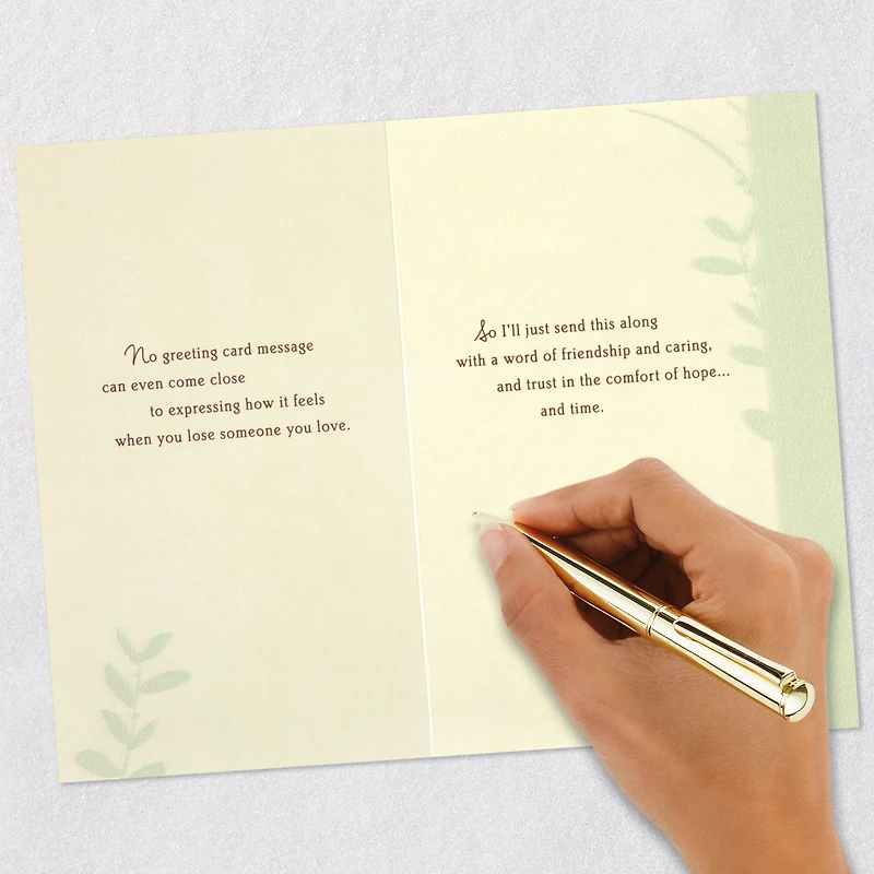 A Word of Friendship and Caring Sympathy Card for only USD 6.59 | Hallmark