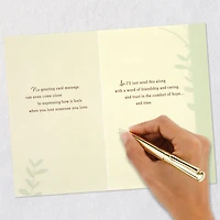A Word of Friendship and Caring Sympathy Card for only USD 6.59 | Hallmark