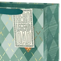 13" Sage Argyle Large Father's Day Gift Bag for only USD 5.49 | Hallmark