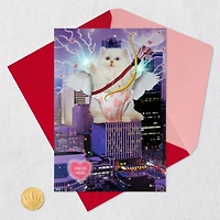 Giant Cupid Cat Funny Musical Valentine's Day Card With Light for only USD 8.99 | Hallmark