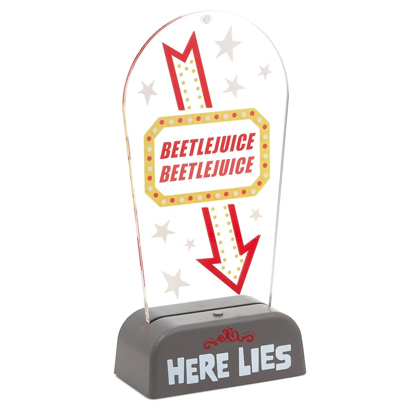 Beetlejuice™ Light-Up Tabletop Sign, 10.5" for only USD 49.99 | Hallmark
