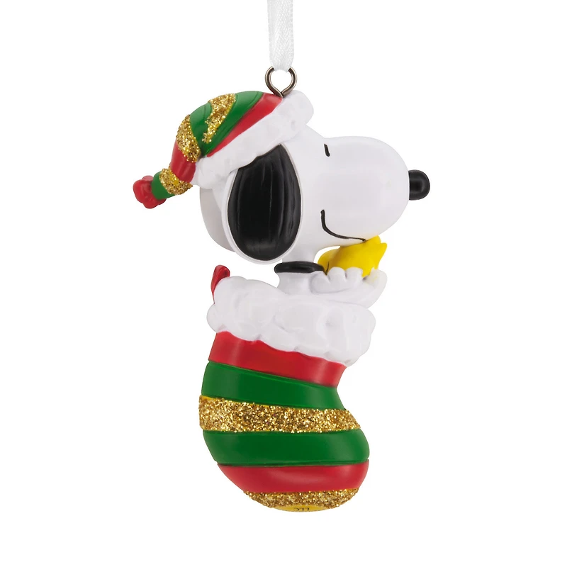 Peanuts® Snoopy and Woodstock in Stocking Hallmark Ornament for only USD 11.49 | Hallmark