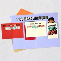 A Bad-Ass, Smart-Ass, Kick Ass Lady Birthday Card With Mini Cards for Her for only USD 5.59 | Hallmark