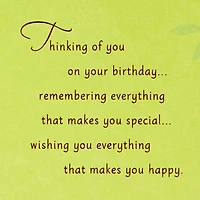 Wishing You Everything That Makes You Happy Birthday Card for only USD 4.99 | Hallmark