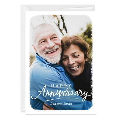 Personalized White Frame Anniversary Photo Card for only USD 4.99 | Hallmark