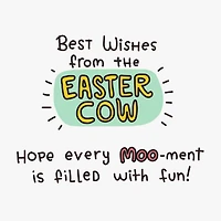 Best Wishes From the Easter Cow Funny Easter Card for Kids for only USD 3.99 | Hallmark