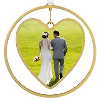 Gold Heart Metal Personalized Ornament, Custom Photo for only USD 30.99 | Hallmark