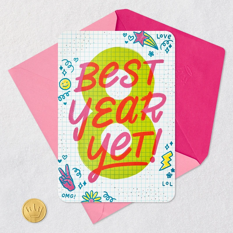 Best Year Yet 8th Birthday Card for only USD 4.99 | Hallmark