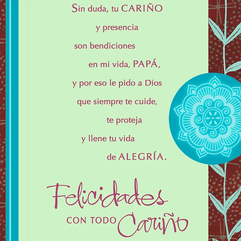 Lord Bless You Spanish-Language Birthday Card for Dad for only USD 2.99 | Hallmark