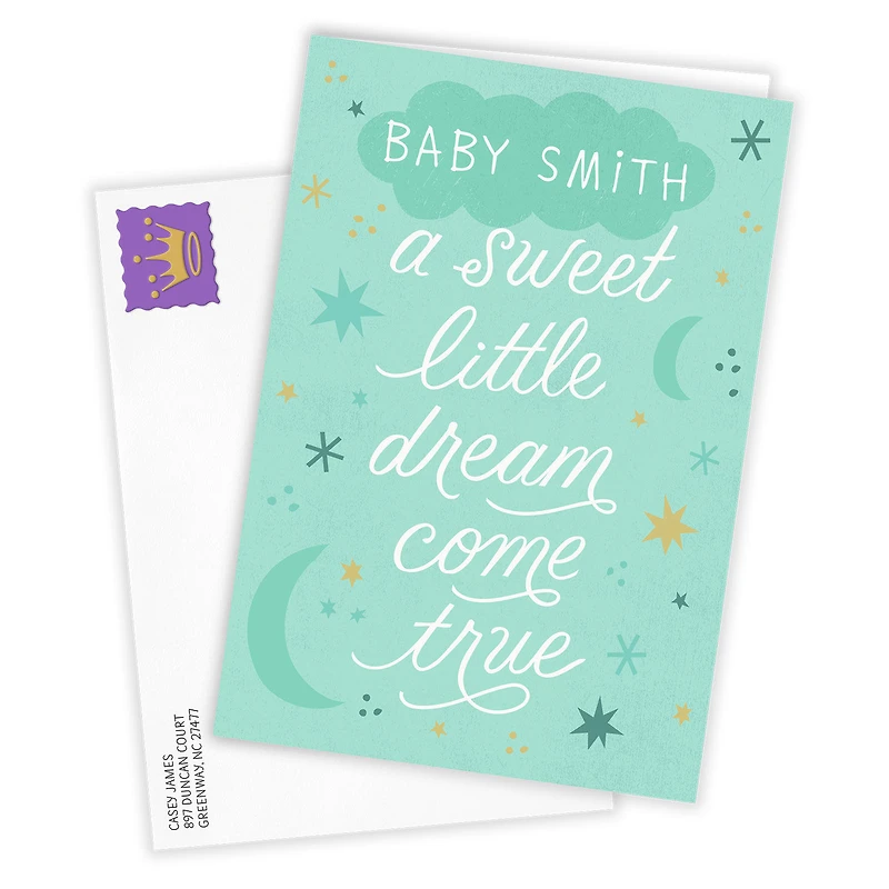 Personalized Sweet Little Dream New Baby Card for only USD 4.99 | Hallmark
