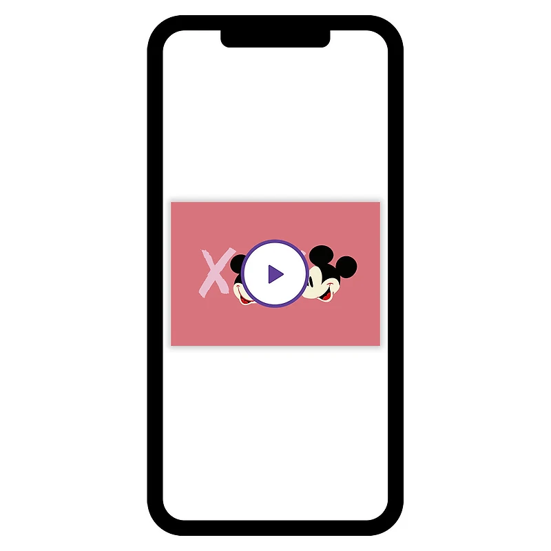 Disney Mickey and Minnie XOXO Custom Love Card for only USD 4.99 | Hallmark