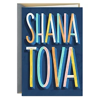 Shana Tova Colorful Lettering Rosh Hashanah Card for only USD 3.99 | Hallmark