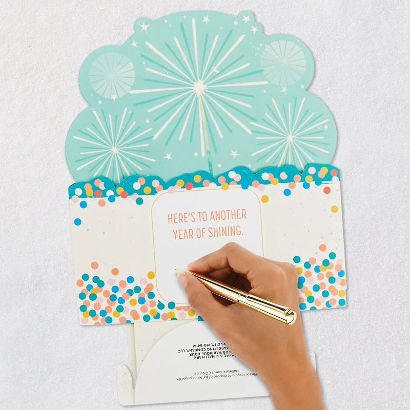Shine On Cake With Sparklers Musical 3D Pop-Up Birthday Card With Motion for only USD 11.99 | Hallmark