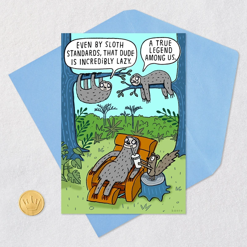 Lazy Sloths Funny Birthday Card for only USD 3.99 | Hallmark