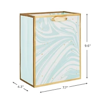 9.6" Marbled Aqua Medium Gift Bag for only USD 3.99 | Hallmark