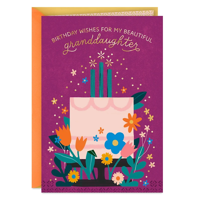 Wishes for You Birthday Card for Granddaughter for only USD 3.99 | Hallmark