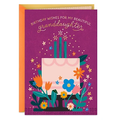 Wishes for You Birthday Card for Granddaughter for only USD 3.99 | Hallmark