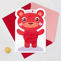 Cute Red Bear Baby's First Valentine's Day Card for only USD 4.99 | Hallmark