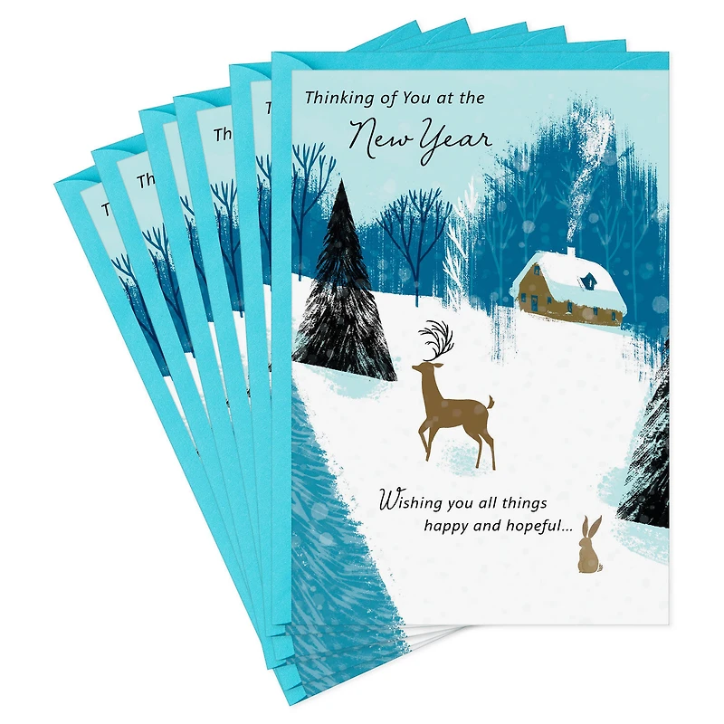 All Things Happy and Hopeful New Year Cards, Pack of 6 for only USD 4.99 | Hallmark